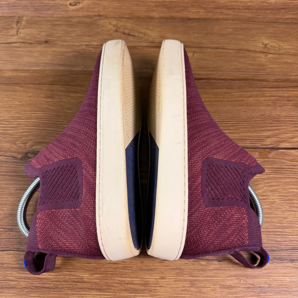 ROTHY’S The Chelsea Plum Melange‎ Sneakers Women’s Size 7.5 Slip-On Shoes - Picture 2 of 13